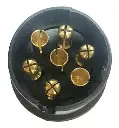 Conector Plastico Trailer Acoplado 7 Contactos Macho Hembra