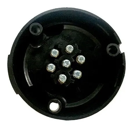 Conector Plastico Trailer Acoplado 7 Contactos Macho Hembra