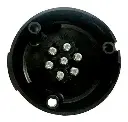 Conector Plastico Trailer Acoplado 7 Contactos Macho Hembra