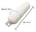 Defensa Inflable Náutica Blanca Mediana 14x51 Cm X 4