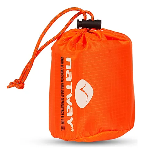 Manta De Emergencia Natway Naranja Camping