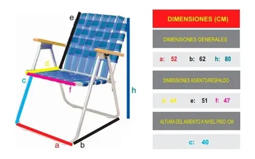 Reposera Silla Sillon Aluminio Solcito Caño 7/8 Reforzado 2055