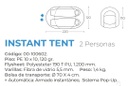 CARPA INSTANT TENT 120x220x100 HI-EXTREME