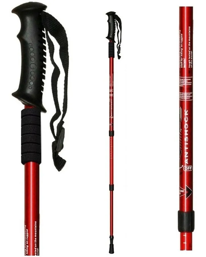 Baston Trekking Antishock Telescopico De Aluminio