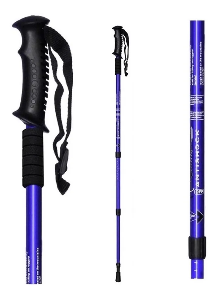 Baston Trekking Antishock Telescopico De Aluminio