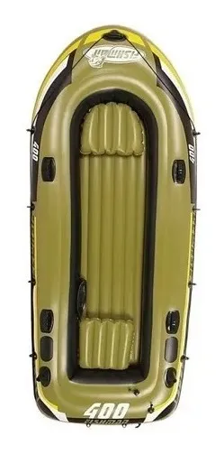 Bote Inflable Fishman 400 C/ Remos + Inflador 3.40m