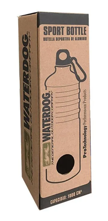 Botella Aluminio Deportiva Waterdog 750 Ml Gimnasio Ciclismo