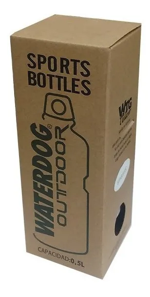 Botella Deportiva Waterdog 500ml Aluminio Camping