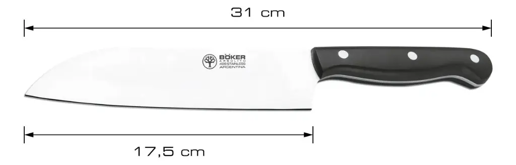 Cuchillo Cocinero Boker Arbolito Santoku 17,5 Cm