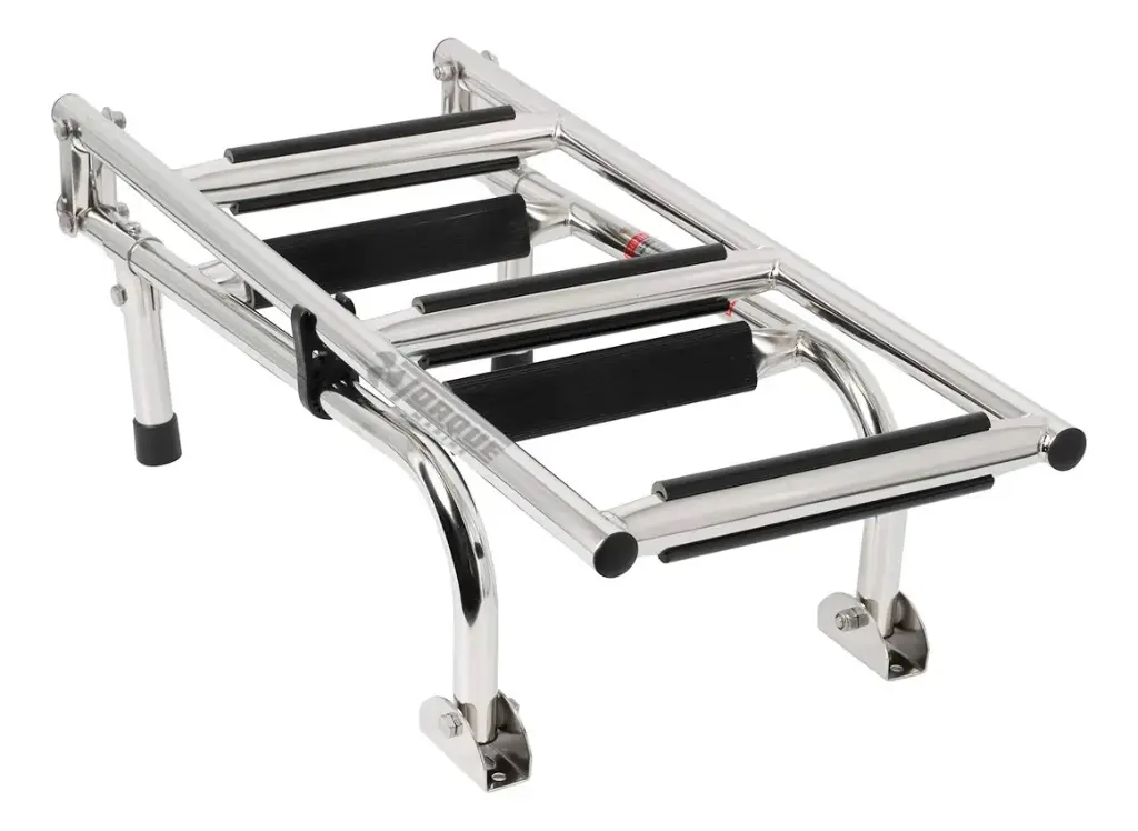 Escalera Nautica Rebatible Acero Inoxidable 5 Escalones