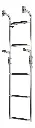 Escalera Nautica Rebatible Acero Inoxidable 5 Escalones
