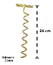 Estaca Tirabuzon Para Gazebo Carpa Sombrilla Pack X4