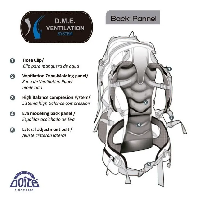 Mochila Mochilero Doite Leonera 50 Litros