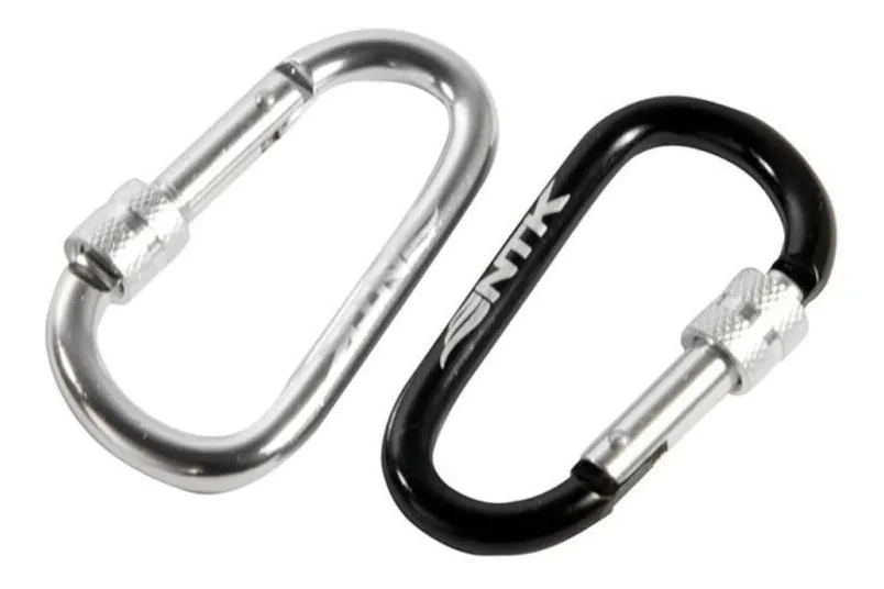 Mosqueton Multiuso Aluminio 8mm Ntk Reforzado Por Par