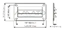 Rejilla de Ventilación Plástica Rectangular 14 x 7,9 cm