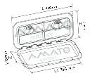 Tapa Estanco Plástica 315x440mm Para Lancha