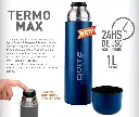 Termo Doite Max 1 Lts Con Funda Neoprene 24hs Acero 