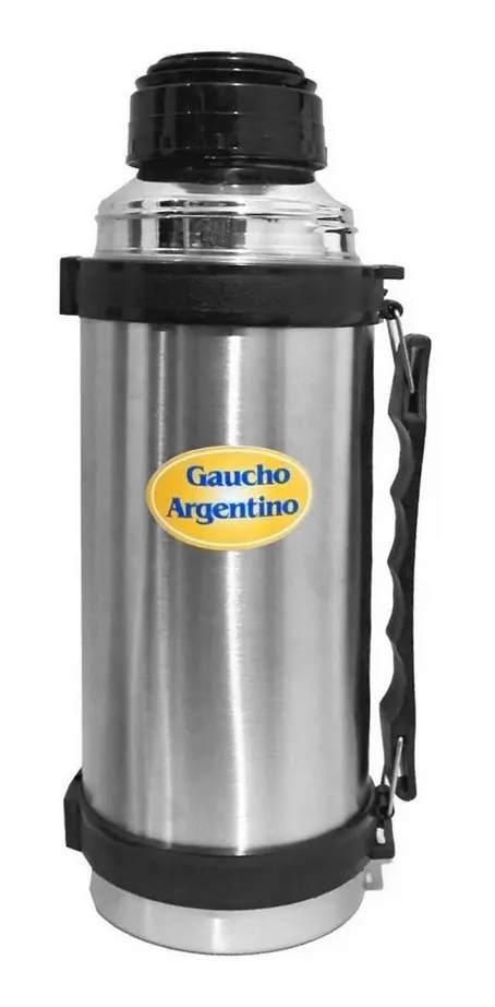 Termo Gaucho Argentino 1 Litro Con Maija Acero Inoxidable