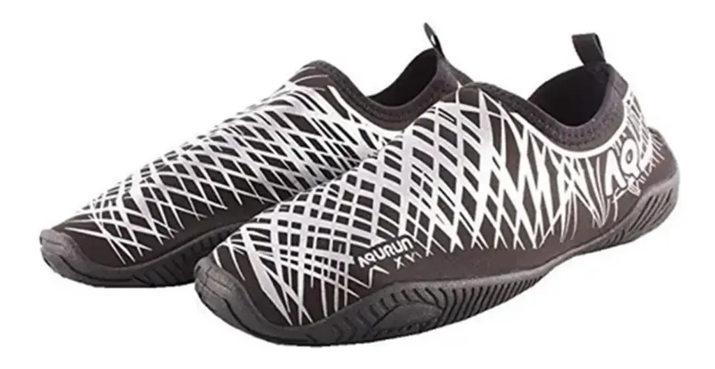 Zapatillas Nauticas Neoprene Aqurun Plateado 210 33-34