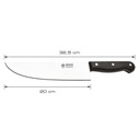 Cuchillo Arbolito Hoja De 20cm Acero Inoxidable Carnicero