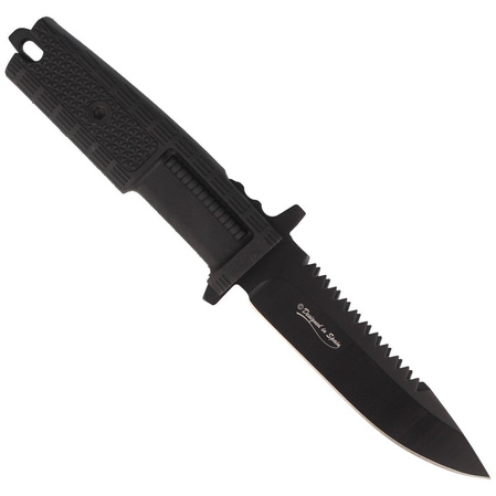 Cuchillo K25 Puño Goma Titanio Hoja 12cm