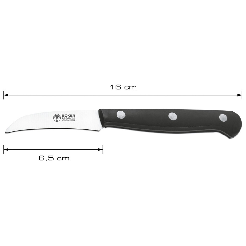 Cuchillo Torneador Profesional Gourmet 6,5cm Boker Arbolito