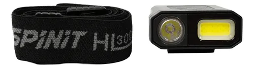 Linterna Frontal De Cabeza Minera Clip Recargable Spinit Hl300r