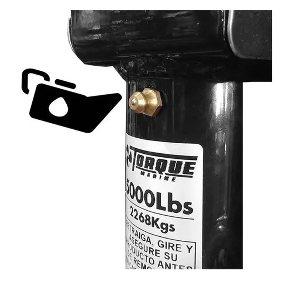 Pata Estabilizadora Trailer Con Gato Manivela Rueda 5000lbs