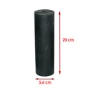 Rodillo cilindrico con buje de aluminio de 20 cm