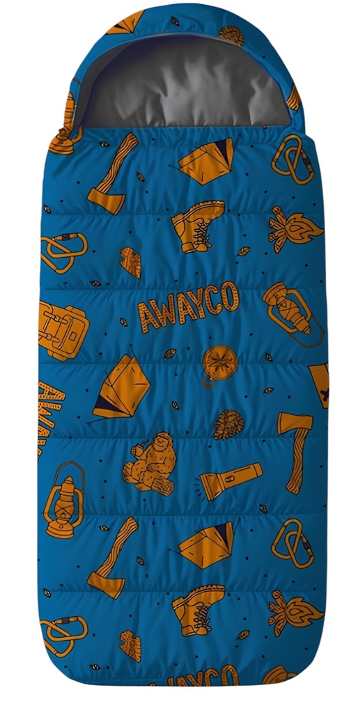 Bolsa Dormir Infantil Awayco Cierre Niños Camping Capucha