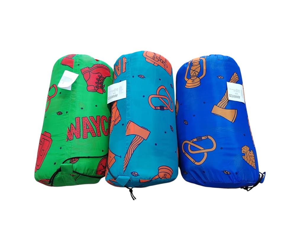 Bolsa Dormir Infantil Awayco Cierre Niños Camping Capucha