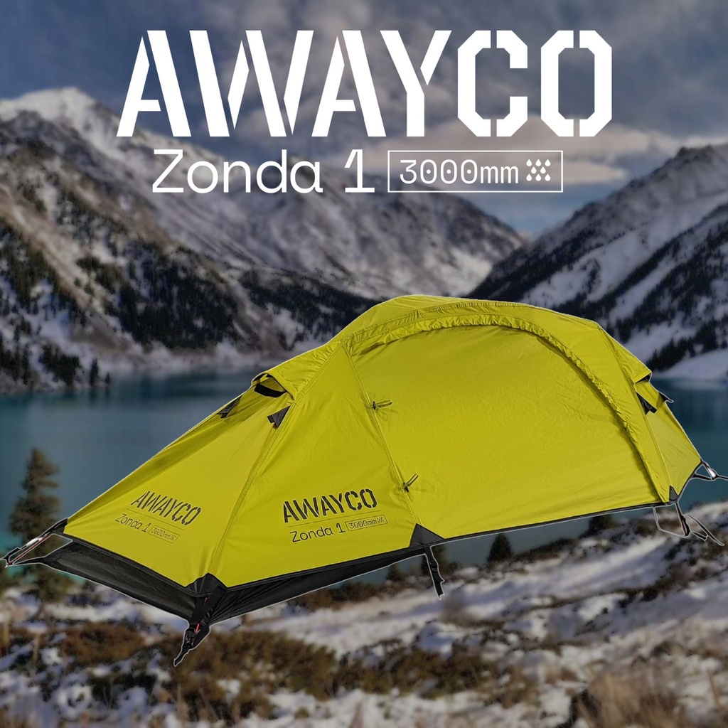 Carpa 1 Pers Awayco Zonda 3000mm Liviana 1,9kg Montaña