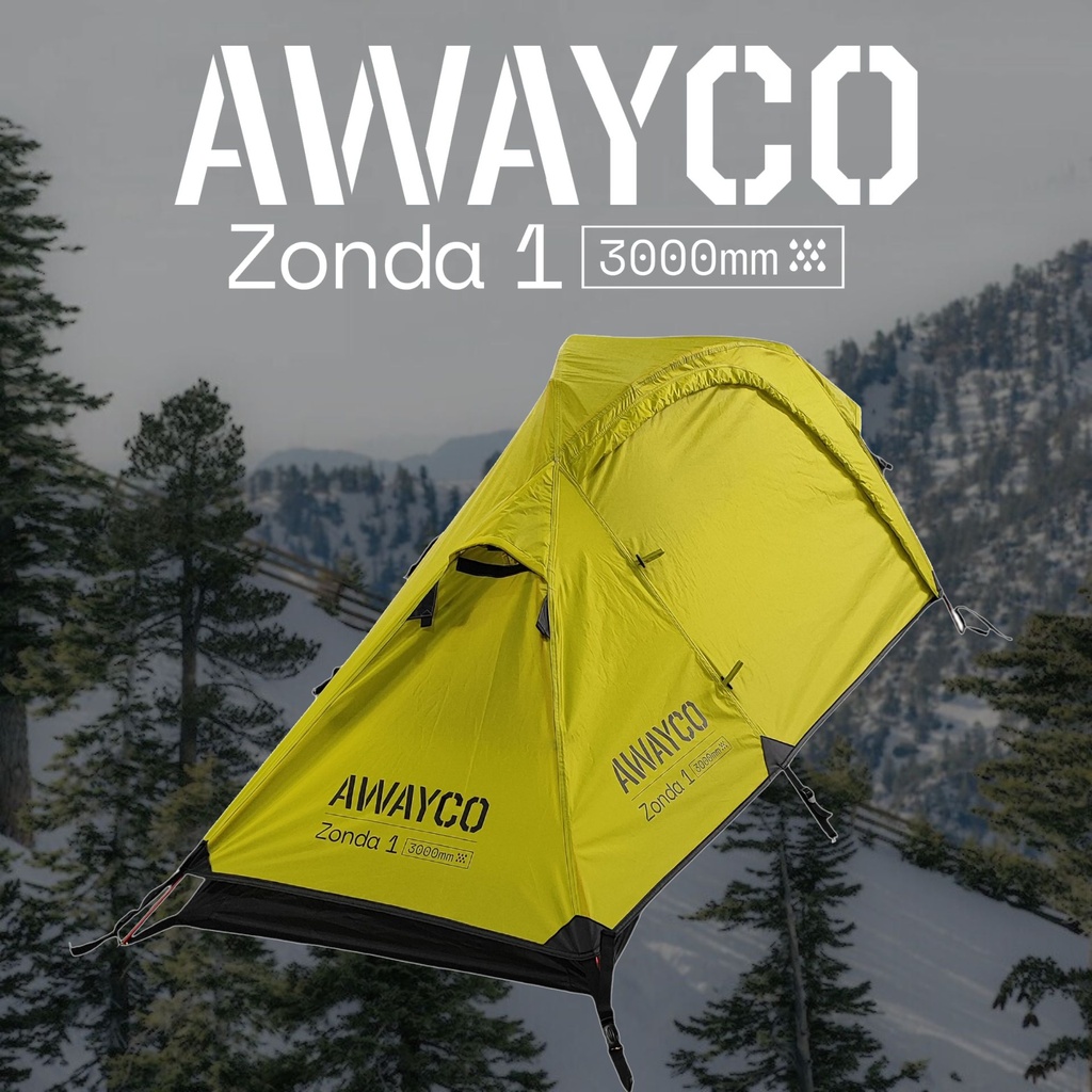 Carpa 1 Pers Awayco Zonda 3000mm Liviana 1,9kg Montaña