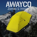Carpa 1 Pers Awayco Zonda 3000mm Liviana 1,9kg Montaña