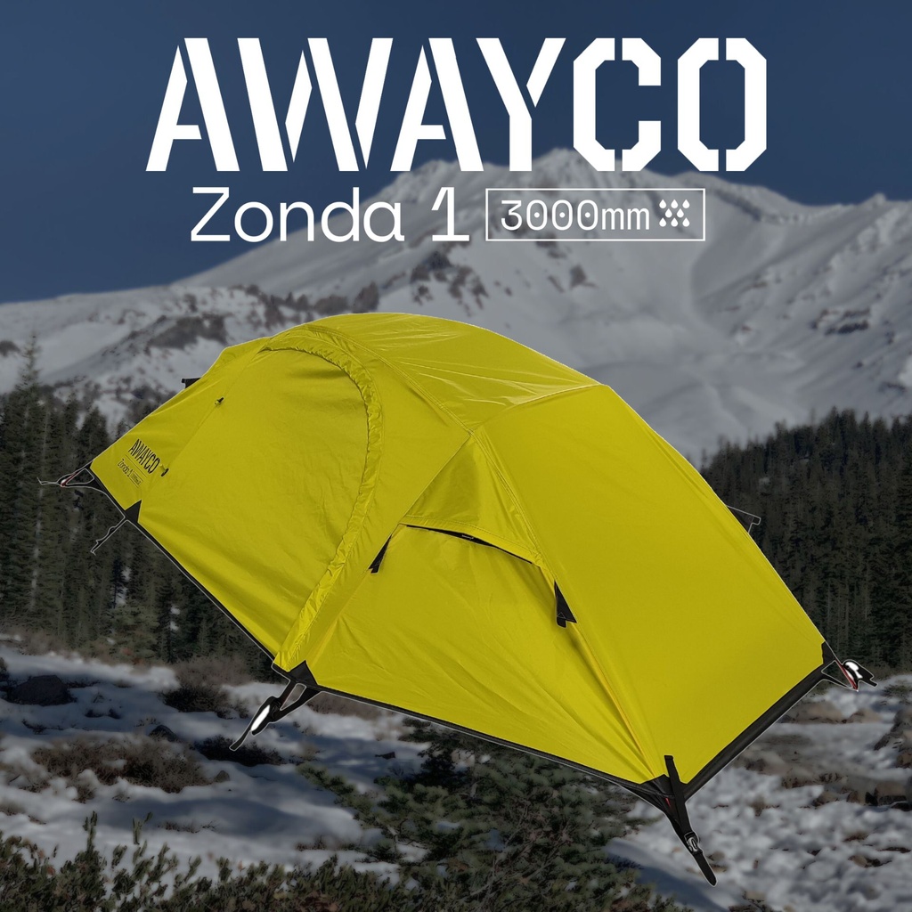 Carpa 1 Pers Awayco Zonda 3000mm Liviana 1,9kg Montaña