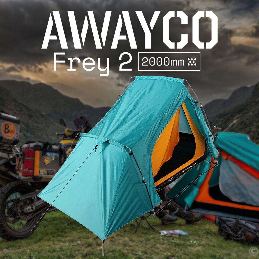 Carpa 2 Personas Awayco Frey 2000mm 2,95 Kg Trekking