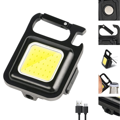 Mini Linterna Awayco Llavero Led Cob 30 Leds Recargable 