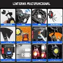 Linterna Led Cob Multifuncion Recargable Usb Iman Gancho Encendedor