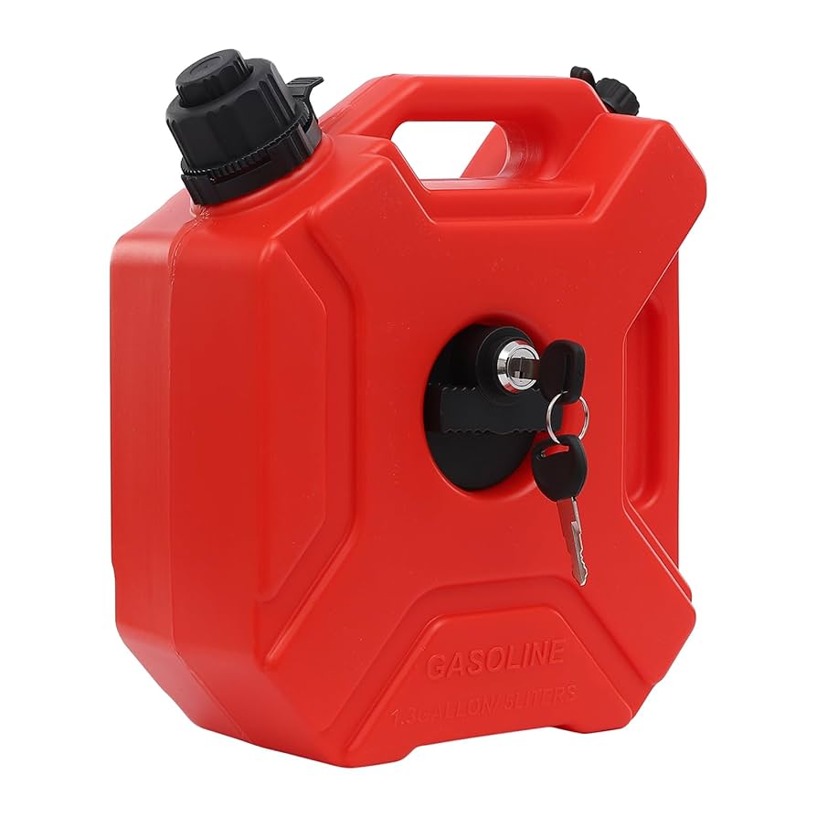 Tanque Bidón 5 Lts. Nafta Chato Con Soporte Awayco 