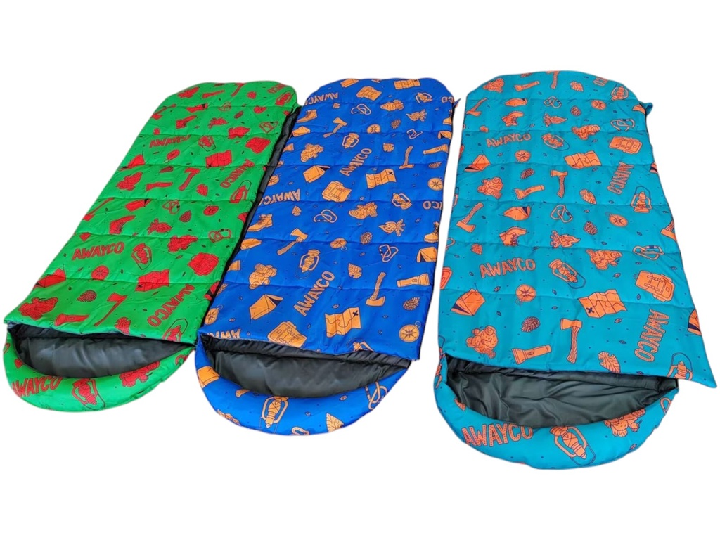 Bolsa Dormir Infantil Awayco Cierre Niños Camping Capucha