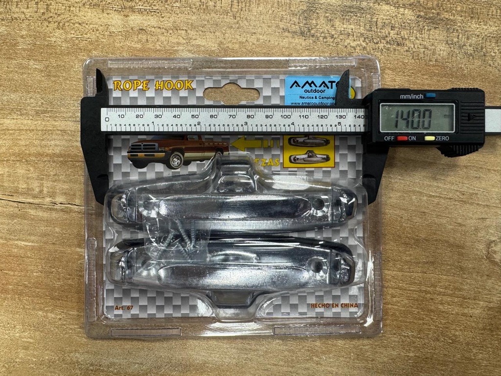 Cornamusa Cromada Para Atar Carga Caja Camioneta Lancha X2