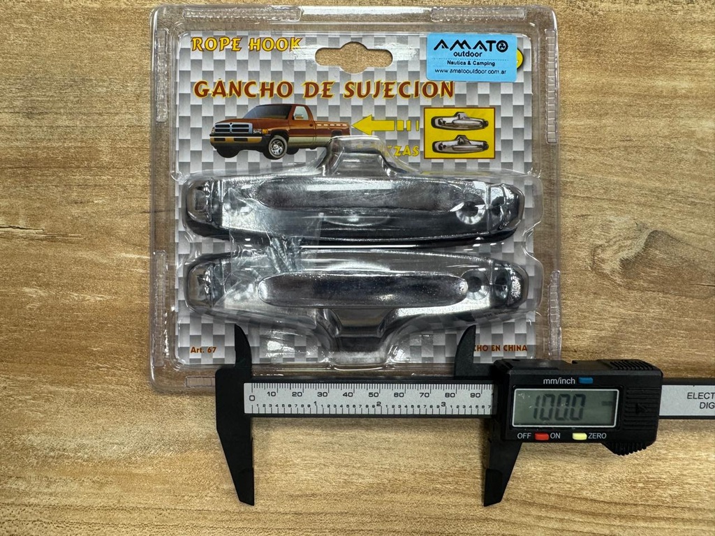 Cornamusa Cromada Para Atar Carga Caja Camioneta Lancha X2
