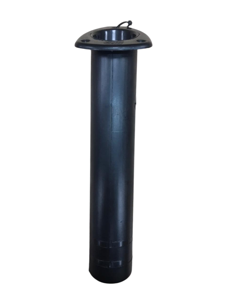 Posacaña de embutir de boca mediana en plastico negro