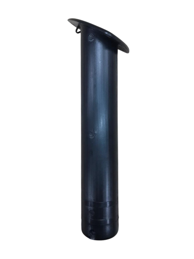 Posacaña de embutir de boca mediana en plastico negro