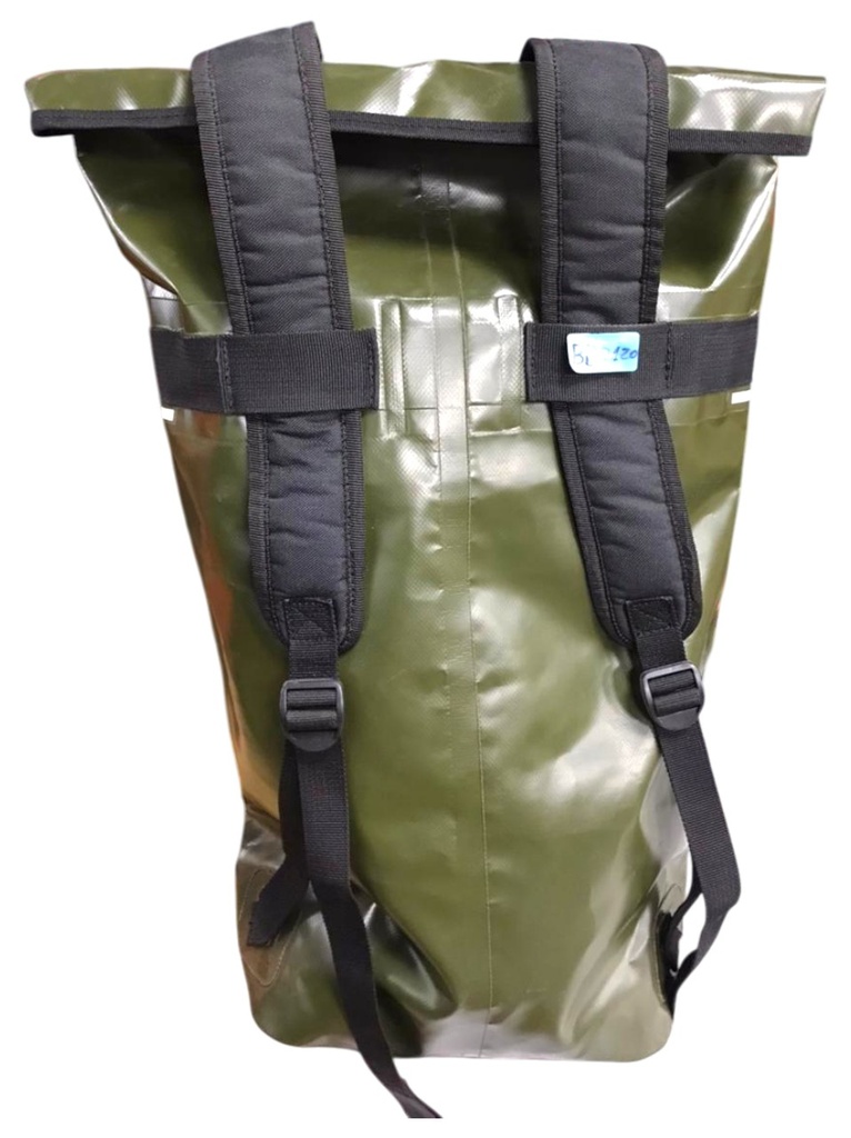 MOCHILA ESTANCA URBANA CIERRE POR ENROLLADO 20L  VERDE MILITAR