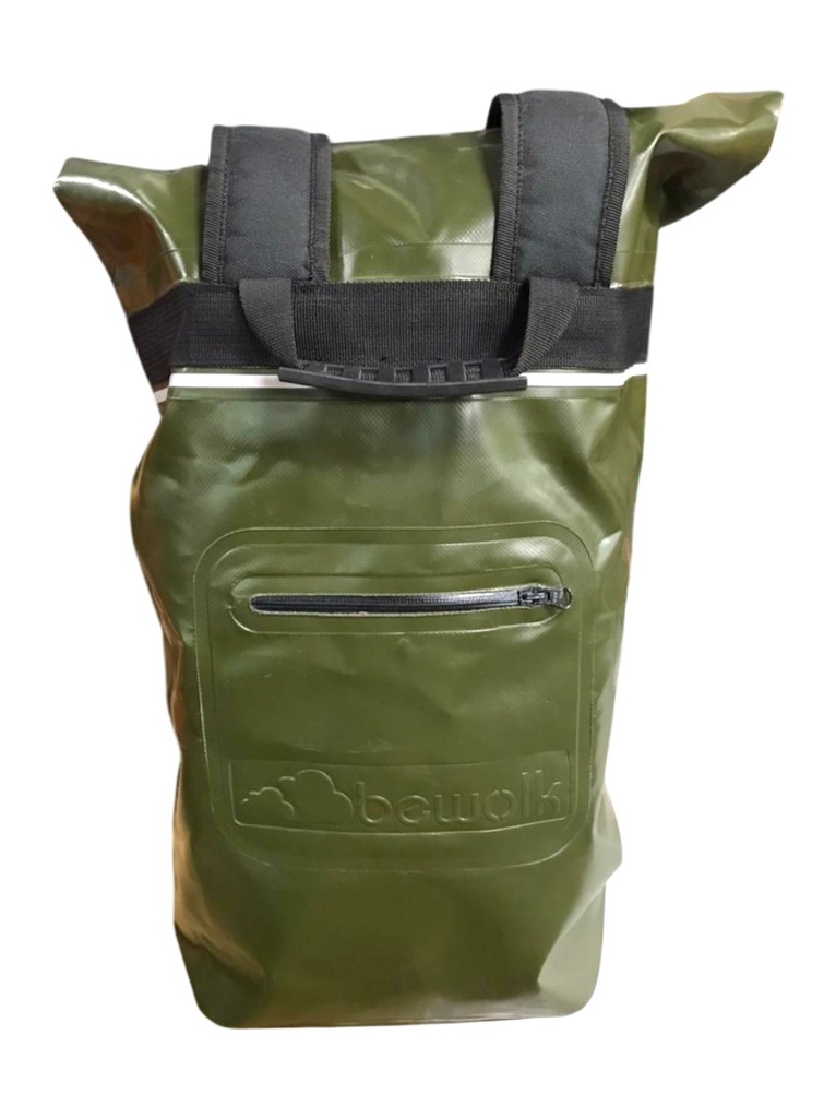 MOCHILA ESTANCA URBANA CIERRE POR ENROLLADO 20L  VERDE MILITAR