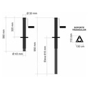 Pata Estabilizadora Trailer Con Gato Y Manivela 1000lbs