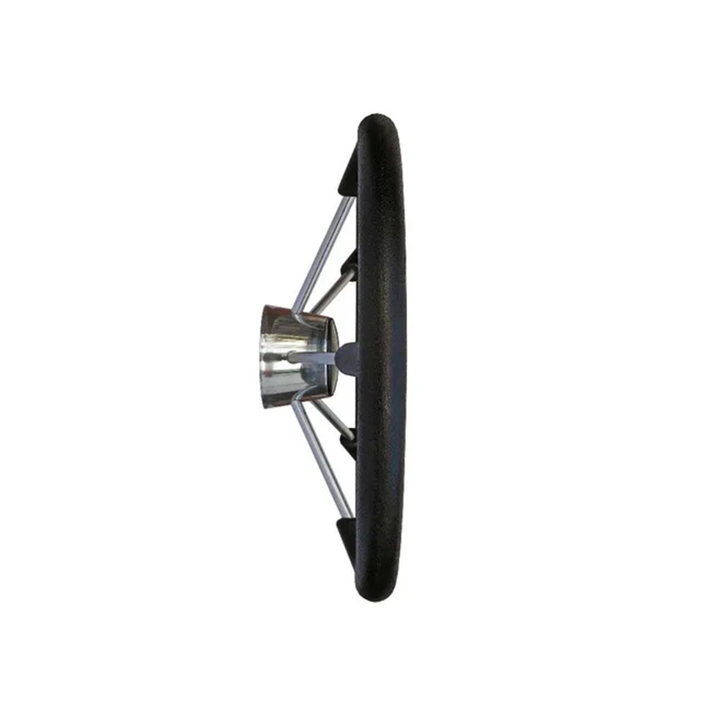 Volante nautico ch. de ACERO INOX. Con revestimiento de goma 
