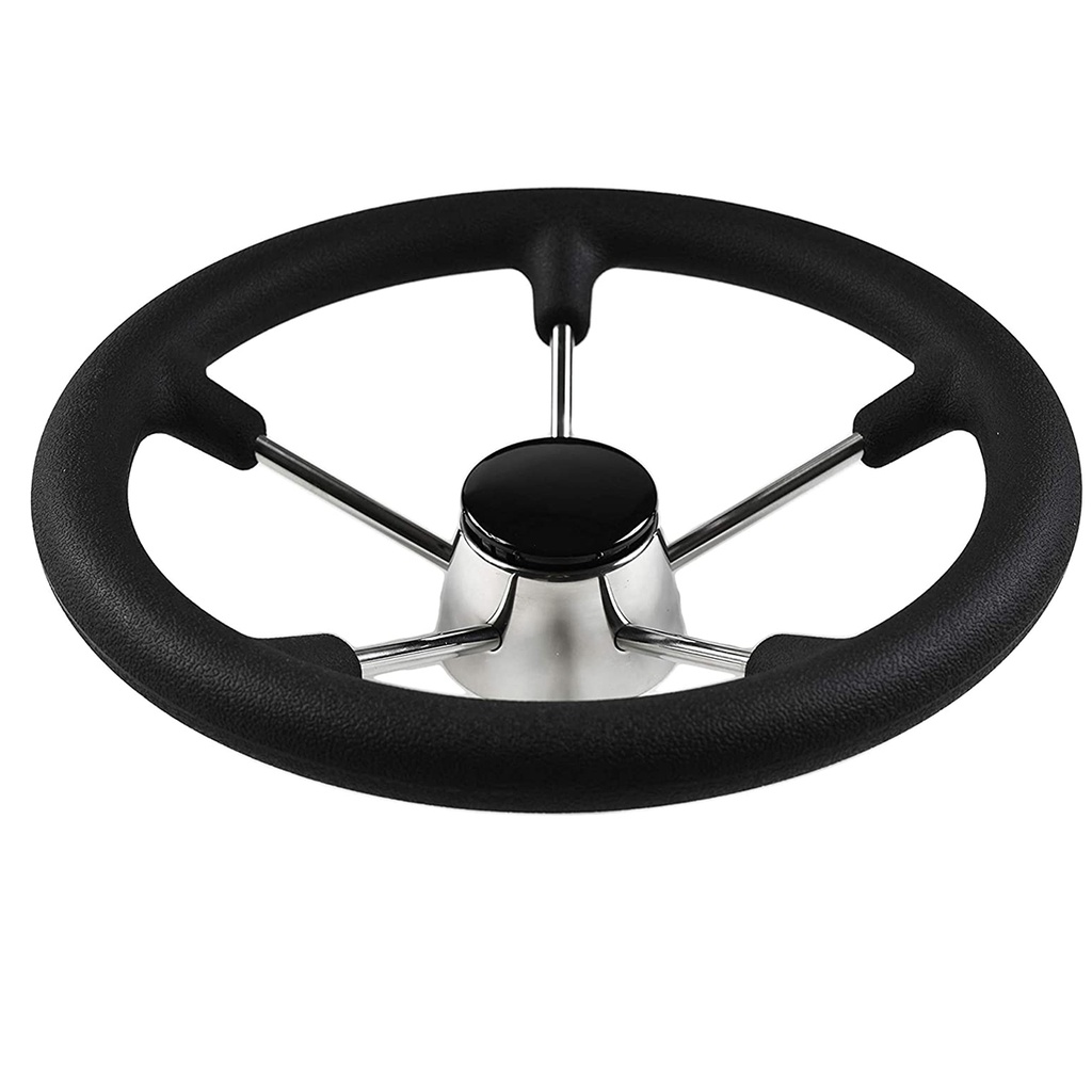 Volante nautico ch. de ACERO INOX. Con revestimiento de goma 