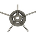Volante nautico ch. de ACERO INOX. Con revestimiento de goma 